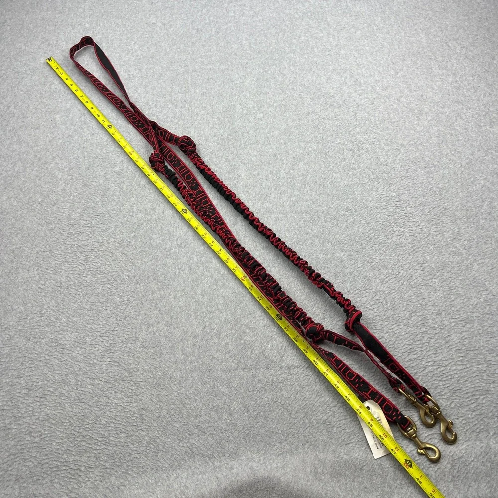 NEW Howling Dog Alaska Skijoring Line 2 Dogs Black Red Bungee Shock Absorb Leash